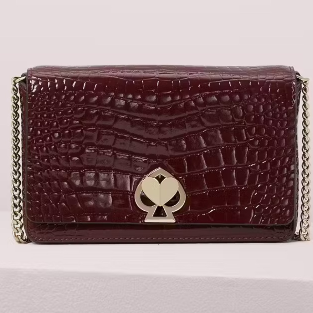 Kate spade Romy Croc-embossed Chain Wallet - Picture 3 of 11